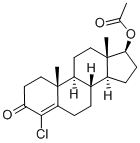 Het Testosteron Anabole Steroid 4-Chlorotestosterone Acetaat van Turinabolsteroïden CAS 855-19-6