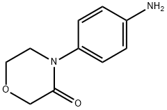 4 (4-AMINOPHENYL) morpholin-3-ÉÉN Structuur